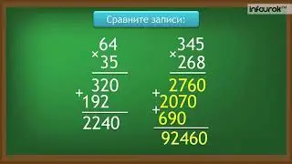 Письменное умножение на трёхзначное число