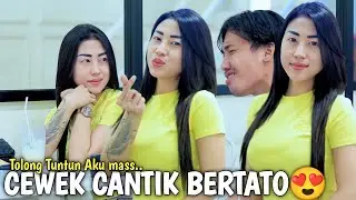 PRANK SHOLAWAT &NGAJI❗️CEWEK CANTIK BERTATO SAMPE ELUS DADA DENGAR SHOLAWAT😍