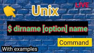 dirname command in unix || purpose of $ dirname cmd in unix || Telugu || Priya || 2021