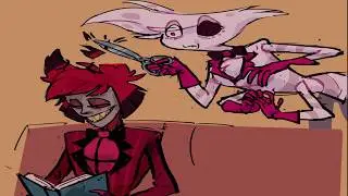 Hazbin Hotel Comic Dub Angel Snips Off Alastor Hair