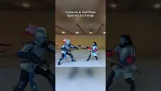 Halberds & Half-Plate Sparring Exchange