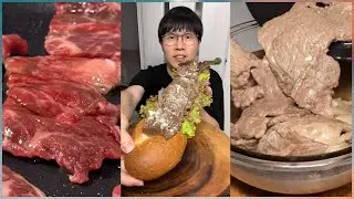 ASMR | Beef  Bread | Commemorating 3 million followers on TikTok | MUKBANG | COOKING | kenty cook