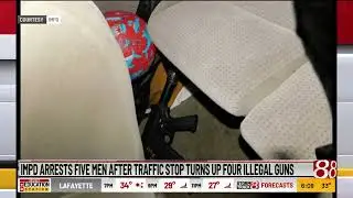 IMPD arrests five men after traffic stop turns up four illegal guns