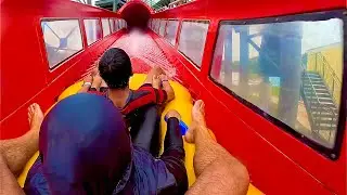 Epic Water Coaster Ride at Wahoo Waterworld Bandung, Indonesia