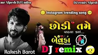 છોડી તમે ચાલ્યા ક્યાં  Nonstop Dj Remix  Rakesh Barot  Gujarati Lagan Geet Desi Dhol Mix 2024