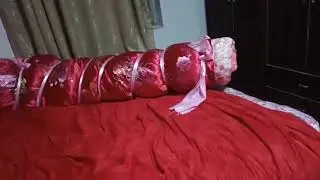 Wrapped Myself in 1 Mink & 1 Bed cover Blankets & Tied 😌😌 So Much Fun ❤️