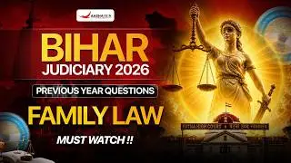 Family Law - PYP | Previous Year Paper Solution for Bihar PCS 'J' Prelims | Civil Judge Prelims 23