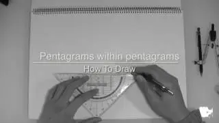 How to draw petagrams within pentagrams