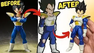 VEGETA NAMEK SH Figuarts Dragon Ball Z CUSTOM battle damage - How you can make one #dragonballz