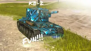 ФАНОВЫЕ БОИ НА КВ-2!!!#wotblitz #tanksblitz