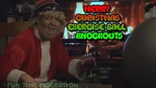 Christmas Exercise Ball Knockouts Compilation!