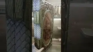 резные нарды ручной работы,с тракторами.