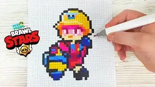 BRAWL STARS NEW BRAWLER - JACKY - PIXEL ART