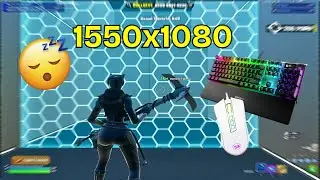 Steel Series Apex Pro 1550x1080 Stetch Res ASMR😴Piece Control 1v1🏆 Satisfying Chill🤩-Fortnite KBM