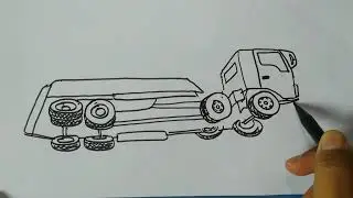 truk gak jadi kerja karena ada halangan - cara menggambar truk