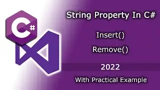 Insert() Method and Remove() Method With Practical Example In Detail Explanation In Csharp In Hindi