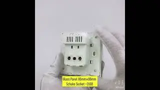 wall socet 1   2 usb   glas planel