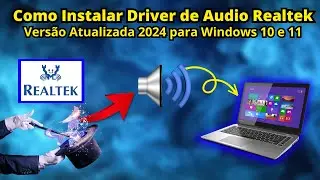 Como instalar drivers de audio Realtek, Windows 10 sem som resolvido 2024