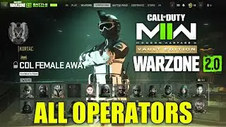 All Operators Warzone 2 Operators | Warzone 2 All Operators | COD Warzone 2 All Operators |Warzone 2