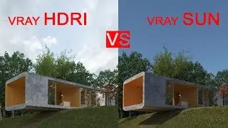 Vray Hdri Lighting VS Vray Sun Tutorial