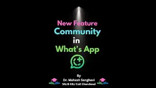 Community (what's app new feature) on what's app. Group ka Group.