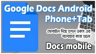 Google docs tutorial for beginners | Android Phone