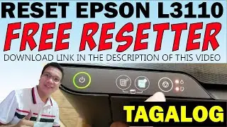 RESET EPSON L3110 WITH FREE RESETTER