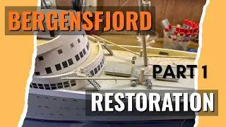 Restoring 1956 MS Bergensfjord Model by Art Model Studios