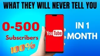 0-500 Subscribers on YouTube in ONLY 1 month  (How To Grow FAST on YouTube in 2023)