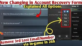 New Changing is Here  | How to fill accurate account recovery form | Remove 3rd Lost  Links