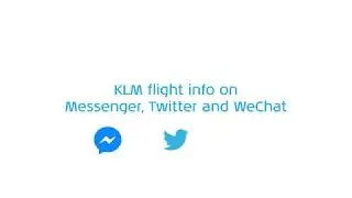 Flight info on Messenger, Twitter and WeChat