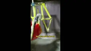 Bike frame spray painting robot arm