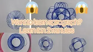 Easy tutorial of spirograph for beginners #spirograph #art #tutorial #trending
