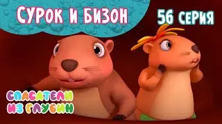 СПАСАТЕЛИ ИЗ ГЛУБИН \ Сурок и бизон (56 серия) мультсериал