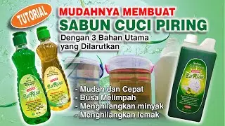 MEMBUAT SABUN CUCI PIRING dengan 3 LARUTAN BAHAN UTAMA MEMBUAT SABUN | Tutorial