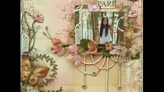 Mixed Media Scrapbook Page Tutorial   Sweet