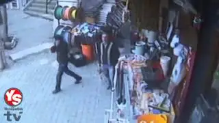 Taksim'deki patlama anı güvenlik kamerasında