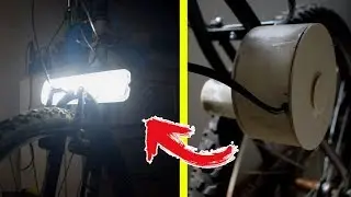 FAROL PARA BICICLETAS COM GERADOR DE ENERGIA CASEIRO!