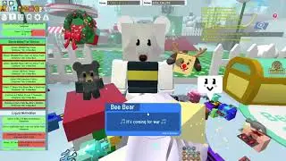 Roblox - Bee Swarm Simulator - Start to Finish Bee Bear's Decorating For Drives Quest.  Beesmas 2022