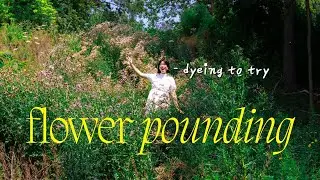 FLOWER POUNDING: it's a loud way to dye... fabric | WITHWENDY