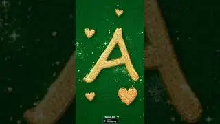 A Name Art Status | Golden A Letter | A Love Name Alphabet