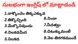 Daily use English sentences| English speaking practice| English in Telugu