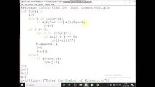 Write a Python Program To Find the Least Common Multiple(LCM) of ‘n’ numbers?