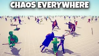 WEAPON FREE FOR ALL - CHAOS EVERYWHERE - Totally Accurate Battle Simulator TABS
