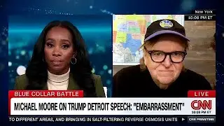 Michael Moore on Biden's & Trump's dual visits to MI amid the UAW strike |CNN w/ AbbyPhillip 9/27/23