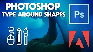 Photoshop CC Tutorial | How to type On A Path and Around A Shape using Photoshop CC