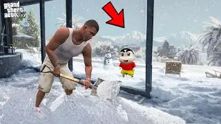 Franklin Shinchan Surviving Coldest Winter in GTA 5 !