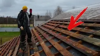 ЧУТЬ НЕ УМЕР ПОКА РАЗБИРАЛ КРЫШУ! ОТ СМЕХА... 