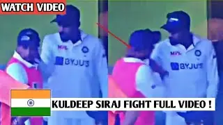 Siraj and Kuldeep fight scene