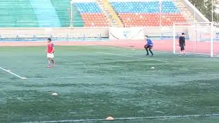 Алабин Кирилл, вратарь 2004, имитация игровой ситуации